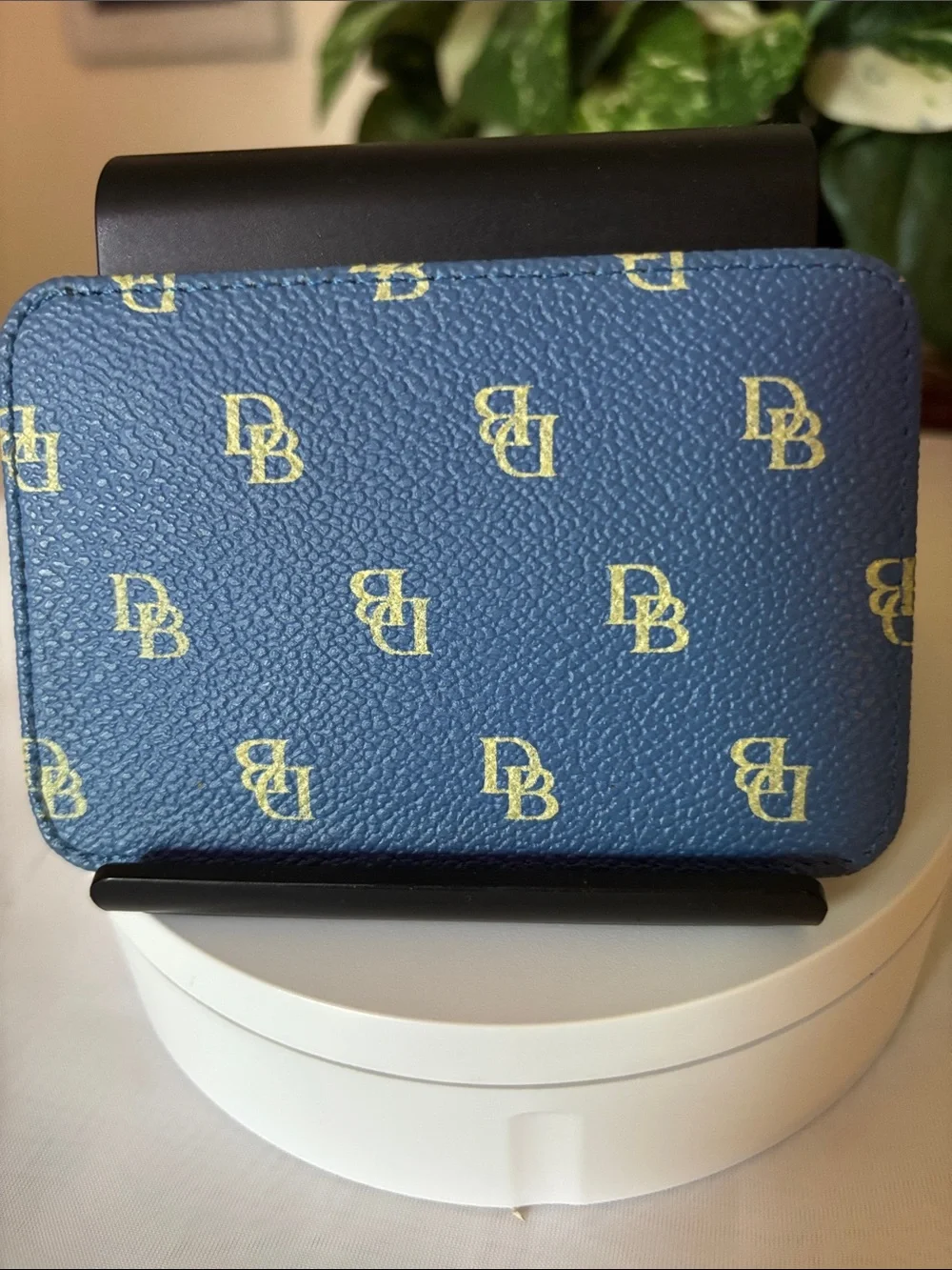 Dooney & Bourke Blue Wristlet with Card Case